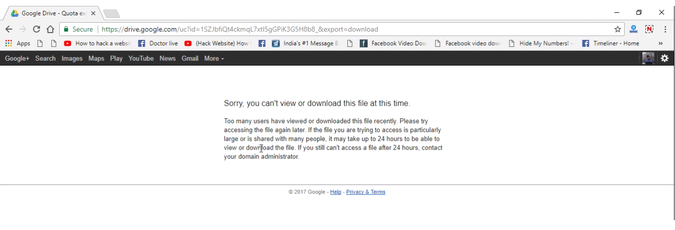 you can't view or download this file at this time