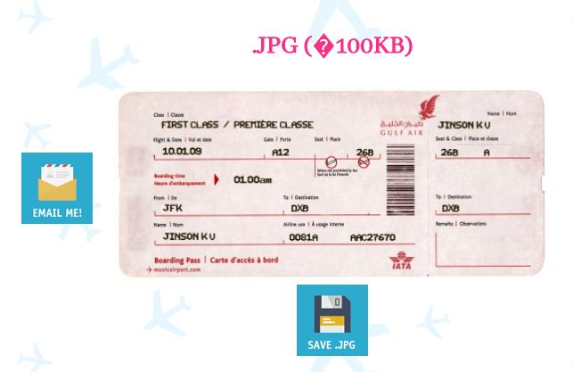 create Fake Airline Ticket