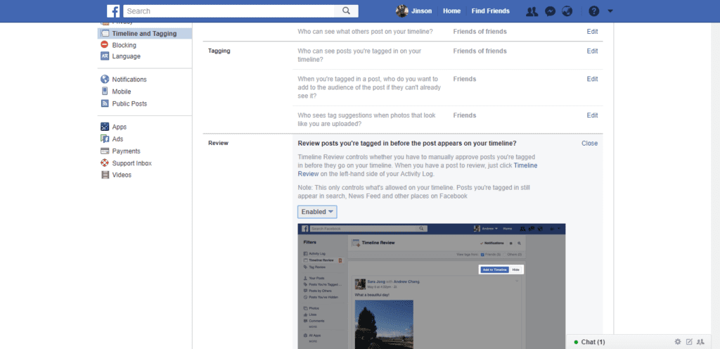 download page mentions facebook