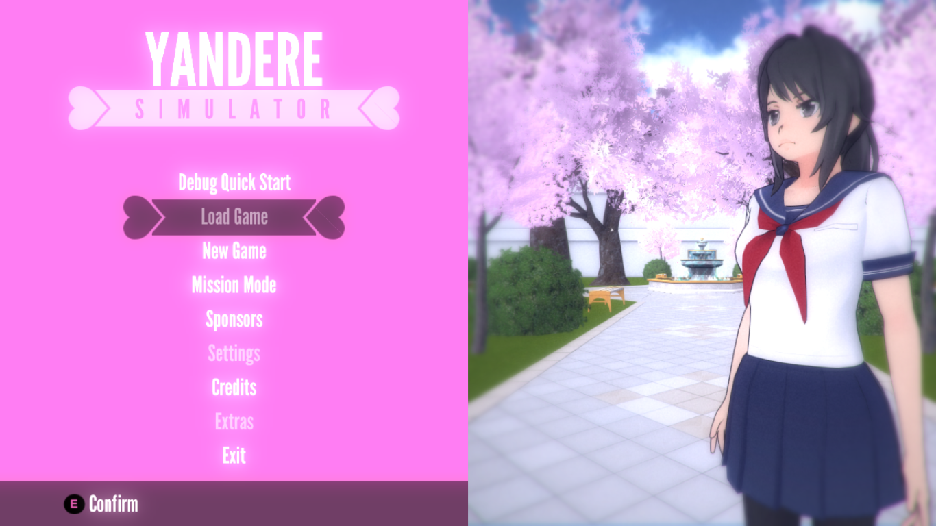 yandere simulator game to play