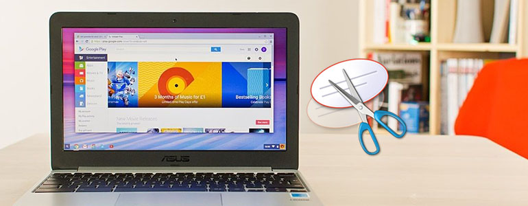 snipping tool shortcut on chromebook