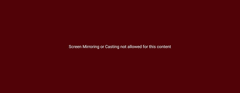 [Solved] Screen mirroring or casting not allowed for this content in Jio TV