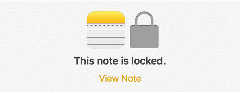 How to Create Notes with password on iPhone and Mac OS X?