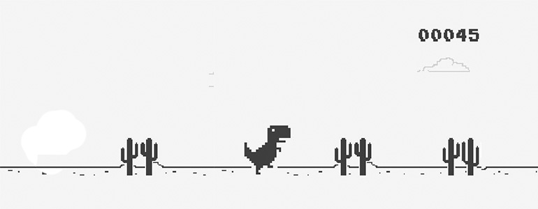 T Rex No Internet Dinosaur Game - Jackrowan