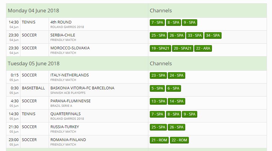 ace stream player channels