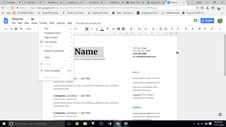 google docs copy formatting shortcut google docs copy formatting shortcut