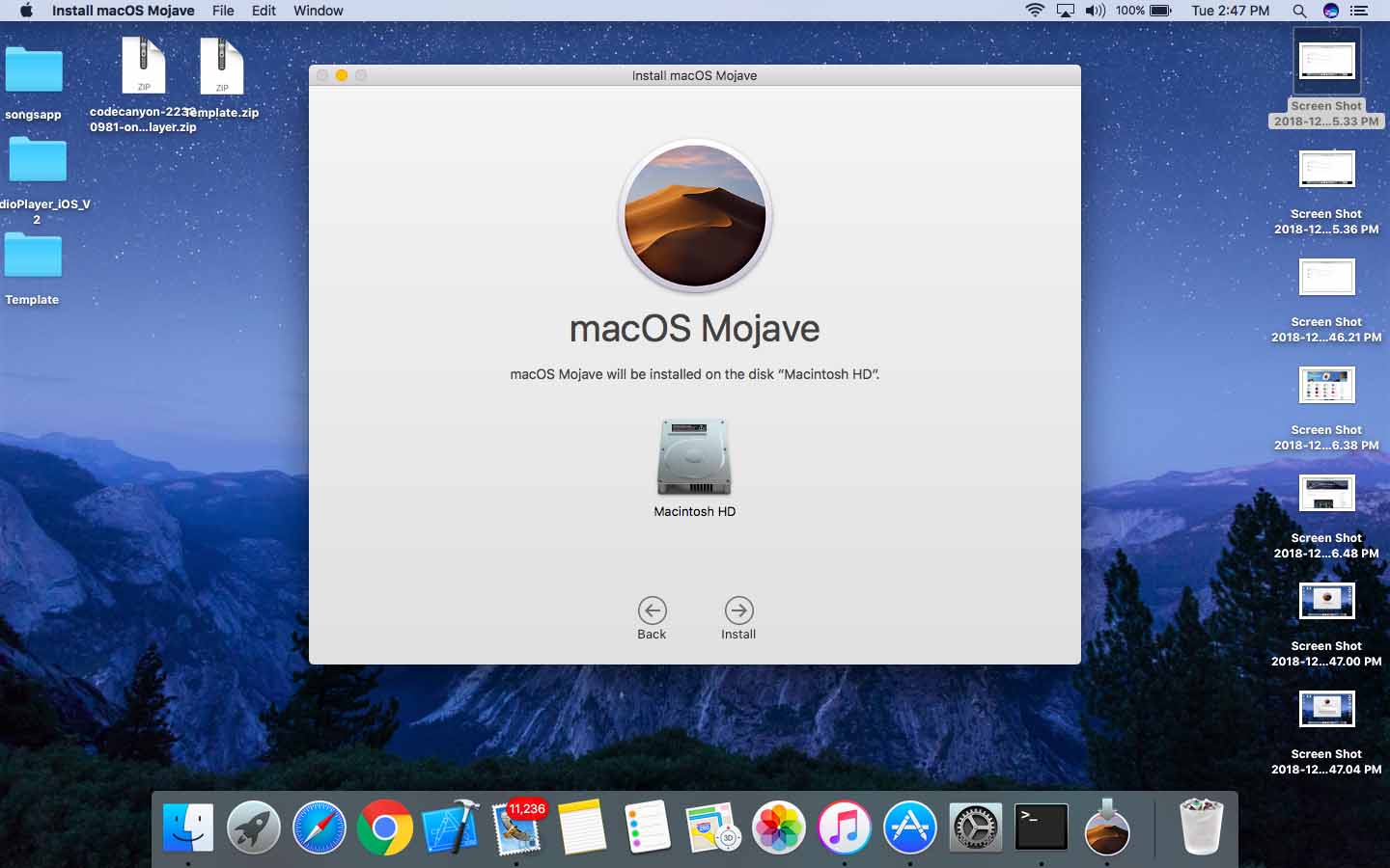install mojave on 2011 macbook pro