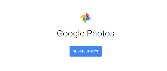 Google Photos keyboard shortcuts