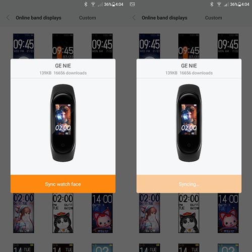 Custom Band Faces for Mi Band 4